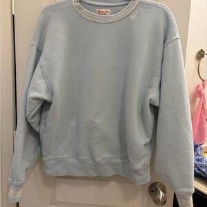 Dairy Boy Light Blue Cozy Crewneck Sweatshirt